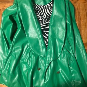 Brand label green blazer